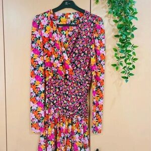 River Island Multicolor Floral Long Sleeve Dress